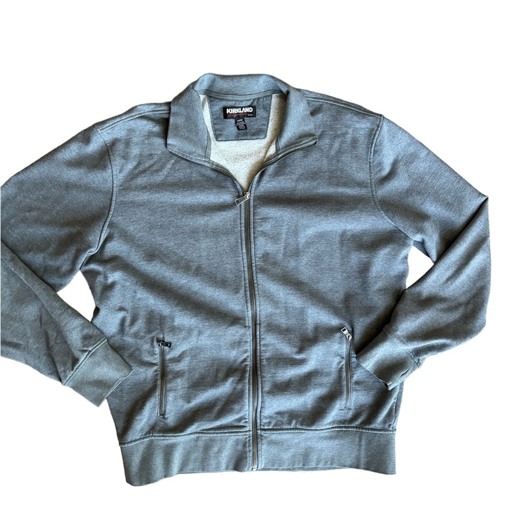 Men’s grey zip up sweater size XL